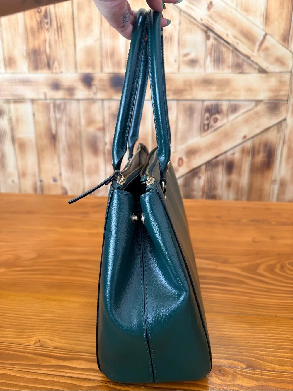 kate spade structured satchel
